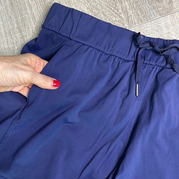 WILLIT Navy Elastic Waist Drawstring Casual Shorts Pockets Women’s - Picture 6 of 7